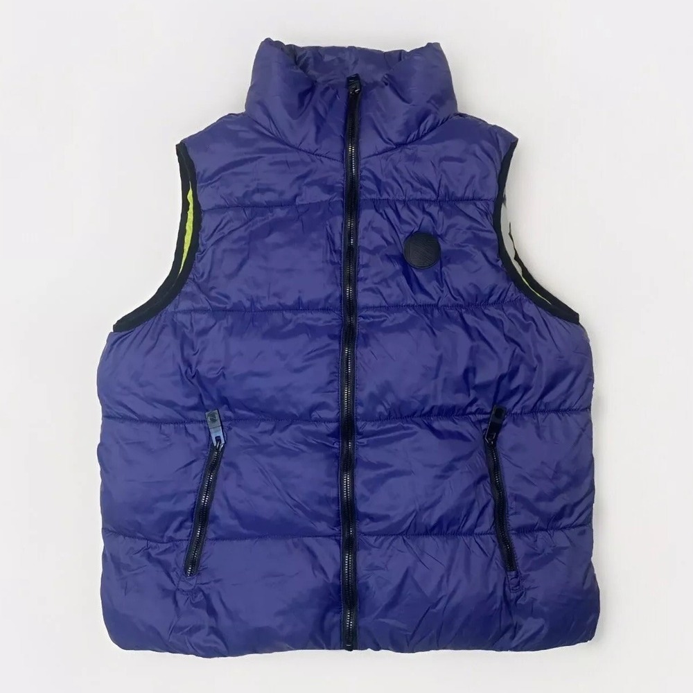 Noize Women's Winter Vest PETA Approved Elba Quilted In Purple/green Sz S